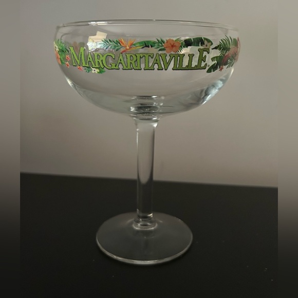 Margaritaville Tropical Margarita Glass with Green and Orange Accents - Picture 1 of 3